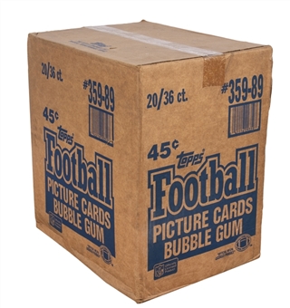 1989 Topps Football Unopened Case (20 Boxes) - Possible Michael Irvin, Cris Carter, Thurman Thomas Rookie Cards!